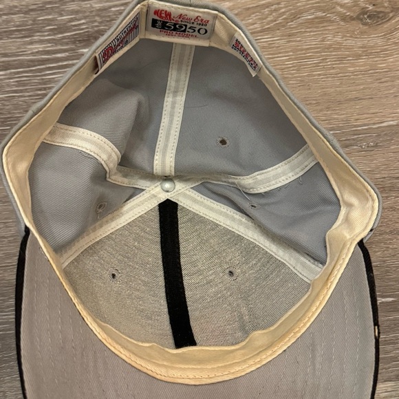 Vintage Baltimore Orioles New Era Pro Model 5950 Fitted Hat Gray USA Made 7 1/2 - Picture 6 of 12